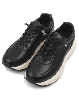 03-A970-1 BLACK Кроссовки женские (натуральная кожа)