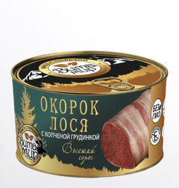 Окорок лося с копченой грудинкой высший сорт ВитаМир , 325г  фото 4