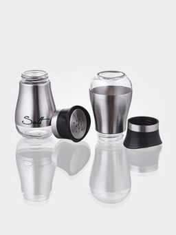 Набор для специй "Сияние.Silver", 2 шт, на подставке