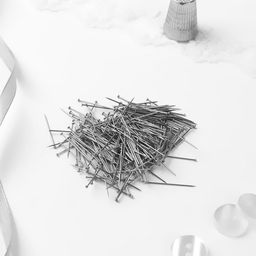 Цена за 5 шт. Булавки портновские «Гвоздики», 24 мм, 200 шт., цвет серебряный