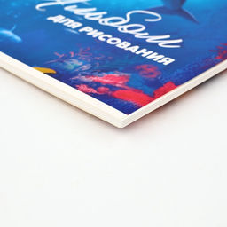 Цена за 2 шт. Альбом для рисования на скрепке А4, 24 листа «Дельфины»