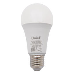 LED-A60-12W/RGBW/E27/230V/WF/FR PLS80WH Умная лампа светодиодная Wi-Fi+Bluetooth, диммируемая. Форма "А", матовая. 2700-6500K+RGB. Голосовое управление+приложение UnielSmart. TM Uniel