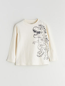 Dinozor Bask?l? Erkek Bebek Ti??rt