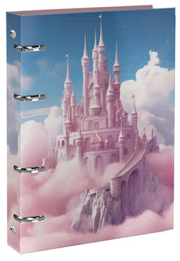 Тетрадь со сменным блоком 120 л. А5+, клетка, на кольцах Schoolformat МАГИЧЕСКИЕ ОБЛАКА тв...