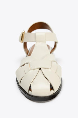 FLAT CAGE SANDALS - Zara фото 4