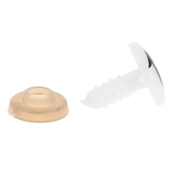 Глаза винтовые с заглушками, набор 4 шт, размер 1 шт: 1,31 см - Школа талантов фото 2