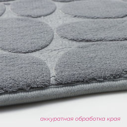 Коврик для ванной и туалета Доляна Галька, 40?60 см, серый  фото 4