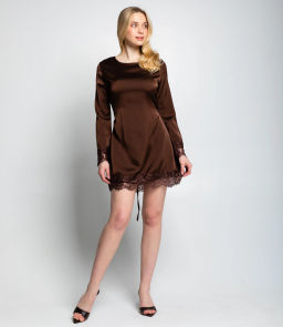 Платье #КТ982 (1), шоколадный - Dommod фото 2