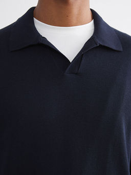 Polo Yaka Erkek Triko Kazak