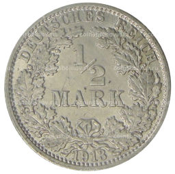 1/2 марки 1913 года J Германия