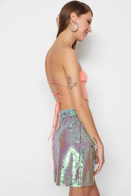 Ac?k Mavi Crop Triko Biyeli Bluz TPRSS23BZ00066 - Trendyolmilla фото 11