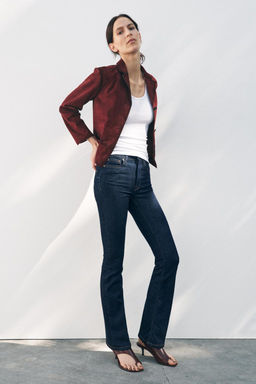 ZW COLLECTION BOOTCUT FULL LENGTH MID-WAIST JEANS - Zara фото 8