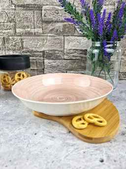 Тарелка суповая 20.8*4.5см Beige керамика OLS-DM-86 - Shanghai CO фото 2