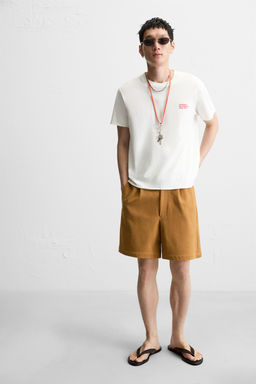 WASHED PRINT SLOGAN T-SHIRT - Zara фото 6