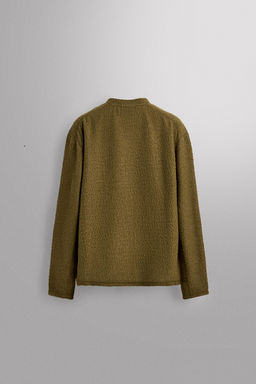 TEXTURED WOOL BLEND SWEATSHIRT - Zara фото 9