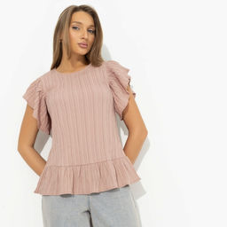 Блуза из жатой ткани, Потому что нужно! (коричневая) - Charutti фото 8