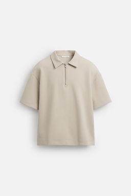 TECHNICAL ZIP-UP POLO SHIRT - Zara фото 6