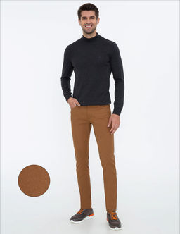 Haki Slim Fit Kanvas Pantolon