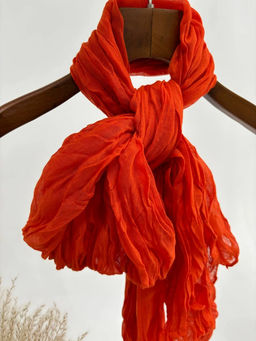 Палантин 180*85см однотонный 33-0001 хвост золотой рыбки