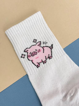 Носки Pig shining, цвет белый, мужские/женские р. 35-40