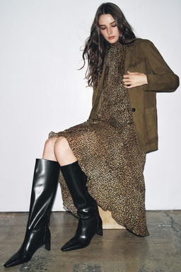 KITTEN HEEL BOOTS - Zara фото 8