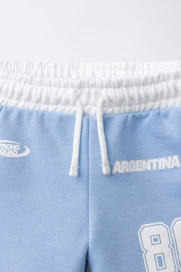 BERMUDA ESTAMPADO ARGENTINA / Azul - Zara фото 3