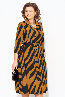 Платье Liliana 1418Н карамель+черный  фото 3