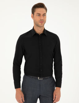 Siyah Slim Fit Arm_rl_ Uzun Kollu G_mlek