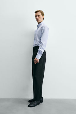 CAMISA REGULAR FIT ALGOD?N / Rayas - Zara фото 4