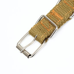 Ошейник брезентовый двухслойный, 52 х 2 см, песочный - Пижон фото 5