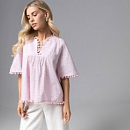 Блуза из 100% хлопка Летний фольклор - Charutti фото 19