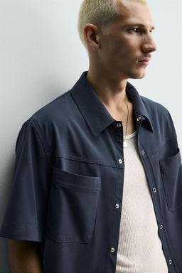 CAMISA T?CNICA RELAXED FIT / Azul - Zara фото 6