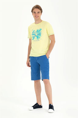 Мужская светло-желтая футболка с круглым вырезом - U.s. polo assn фото 11