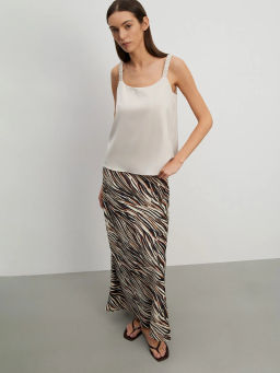 Юбка а-силуэта из 100% вискозы, S1055/catra