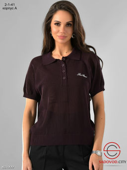 Футболка поло однотонная
