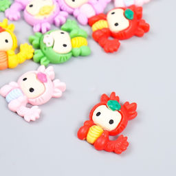 Декор для творчества пластик «Малыши в костюмчиках дракош», набор 10 шт., 2.7×2.5 см