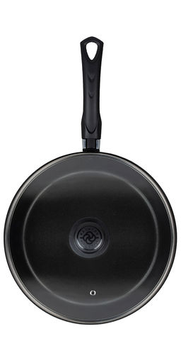 Сковорода 260мм, 1 ручка, стеклянная крышка, антипригарное покрытие, Атлас - Калитва фото 3