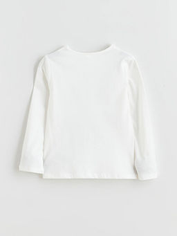 Kedi Bask?l? K?z ?ocuk Sweatshirt