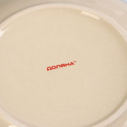 Тарелка керамическая десертная Доляна Морской мир, d=19 см, цвет бордовый фото 4