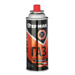 Газ 520 мл для портативных газовых приборов MEGA Ермак, NEW BUTANE 220 гр (0065), 116-069