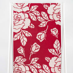 Полотенце махровое 6с102.411ж1 Розы и бутоны(бордо) 67х150см