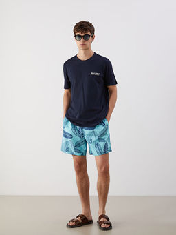 K?sa Boy Desenli Erkek Deniz ?ortu