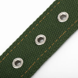 Ошейник брезентовый двухслойный, 72 х 3,5 см, хаки - Пижон фото 6