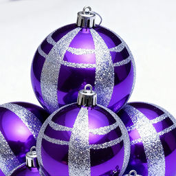 Набор шаров "Розовый опал" (6см) в пакете