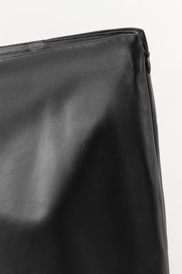 LACE LEATHER SHORTS - Zara фото 7