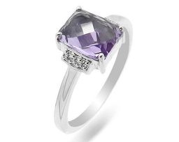 Кольцо из серебра аметист, Харден