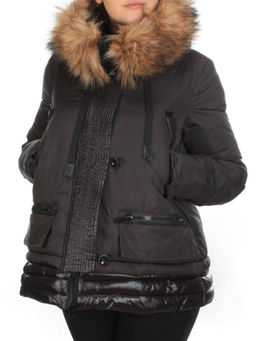 H-1053 BLACK Куртка зимняя женская ENOVICH (200 гр. холлофайбера)
