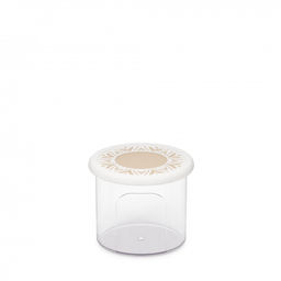 Цена за 2 шт. Банка для хранения сыпучих продуктов "Эстетика" 0,8л круглая (бело-бежевый) М8731