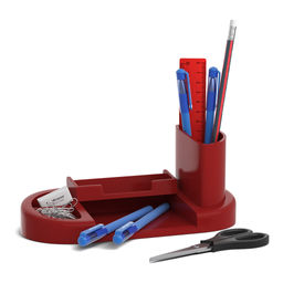 АКЦИЯ Цена за 1 шт. Набор настольный пластиковый ErichKrause® Harmony, Marsala, красный