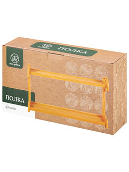 Полка бамбуковая 2-х ярусная 37*10*21,5 см